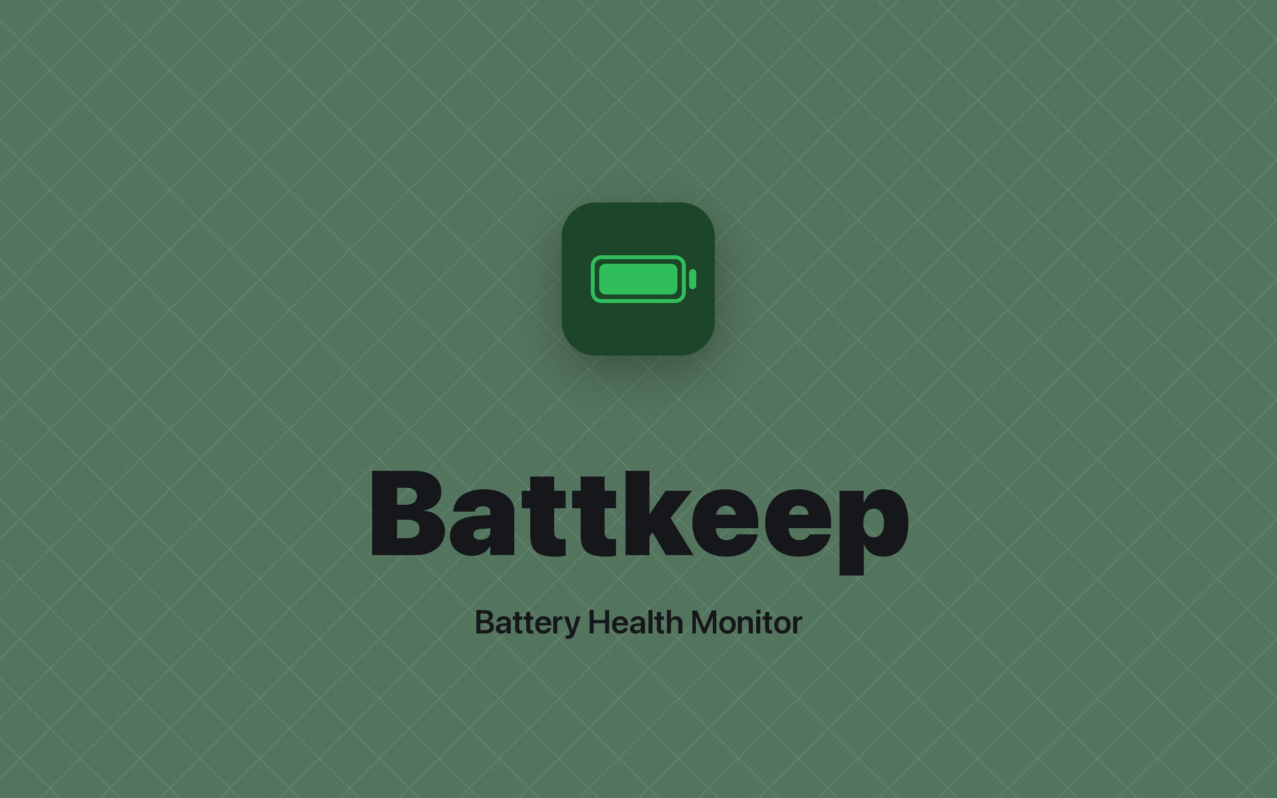 Battkeep is private, with nothing leaving your Mac