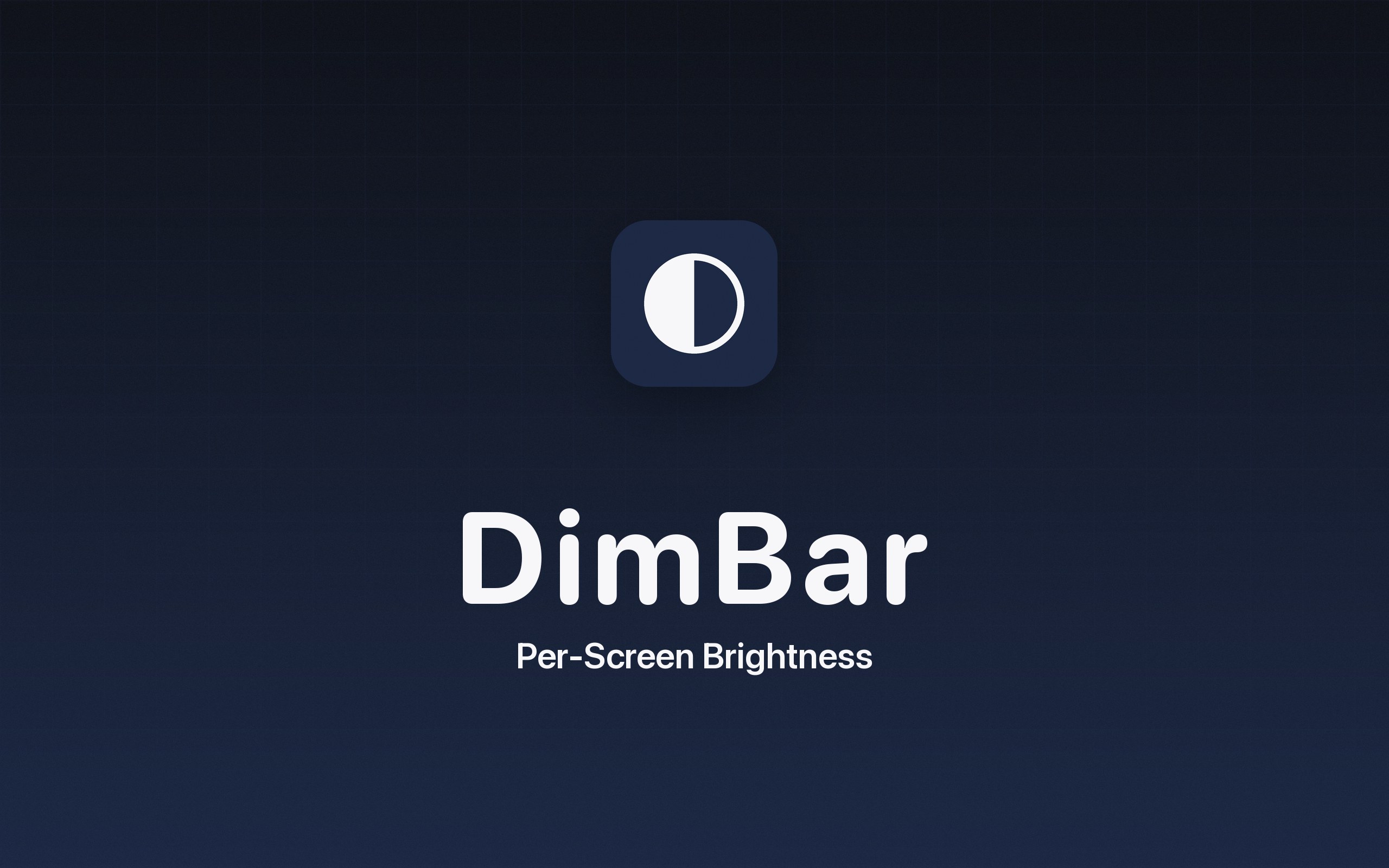 DimBar — per-screen brightness for your Mac